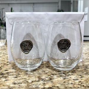 COPY - Southern Jubilee - New, Stemless Wine Glass-Initial F